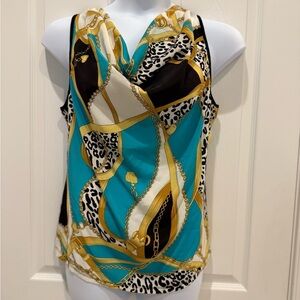 Ravel Women's Multicolor Sleeveless Top size large